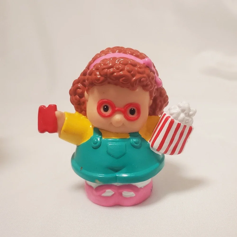 Fisher Price Little People Circus figure Maggie glasses popcorn free ship 2003